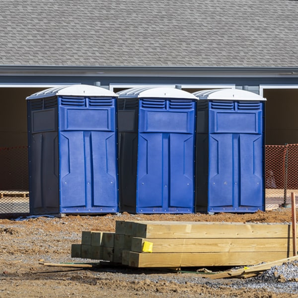 how can i report damages or issues with the porta potties during my rental period in Harris